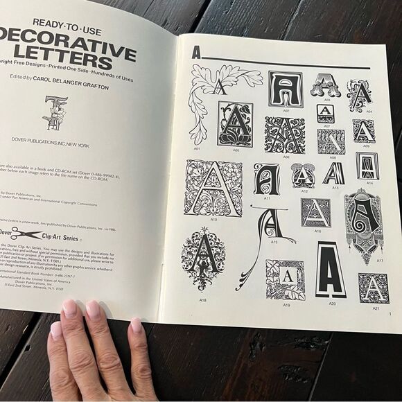 Decorative Letters Dover Cip Art Series - Picture 4 of 4